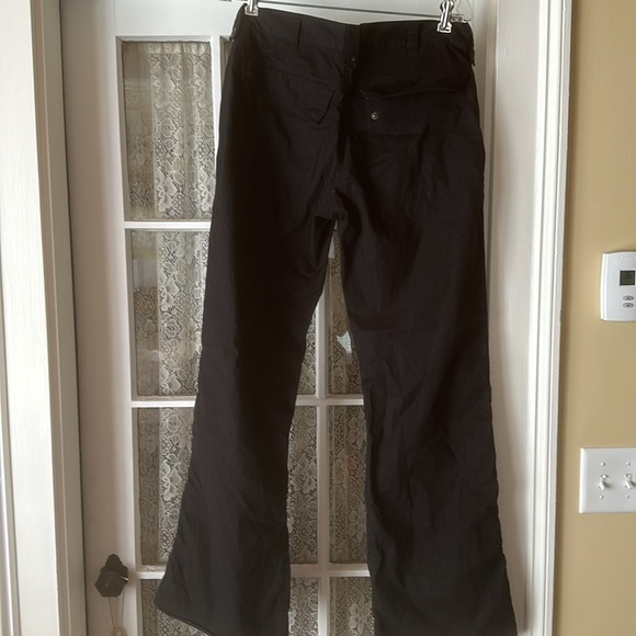 H&M black cargo parachute like pants. Size 8 - Picture 2 of 3